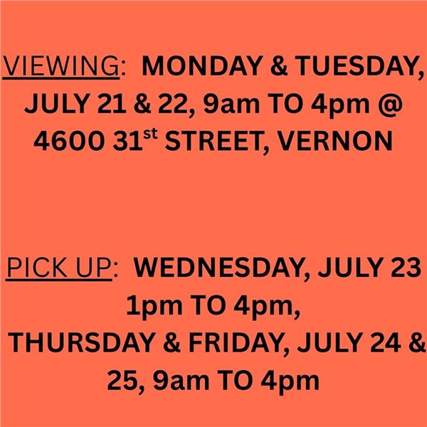 VIEWING & PICKUP