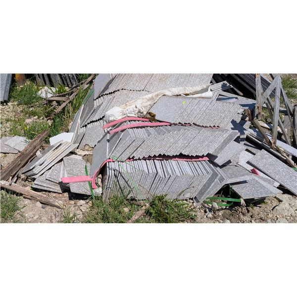 ONSITE: LOT OF GREY / PINK / WHITE GRANITE TILES