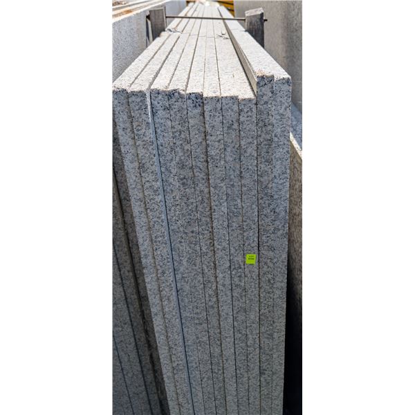 ONSITE: LOT OF 10 BIANCO WHITE GRANITE SLABS SIZES