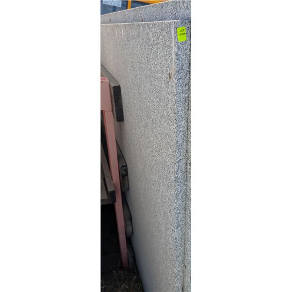 ONSITE: LARGE WHITE GRANITE SLAB W/ GRAY SPECKLES