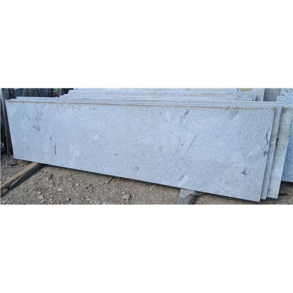 ONSITE: WHITE GRANITE SLAB W/ GREY SPECKLES