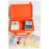 Image 1 : ORANGE LIDDED BOX POKEMON CARDS
