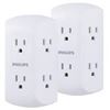 Image 1 : NEW PHILIPS 2PK WALL OUTLETS