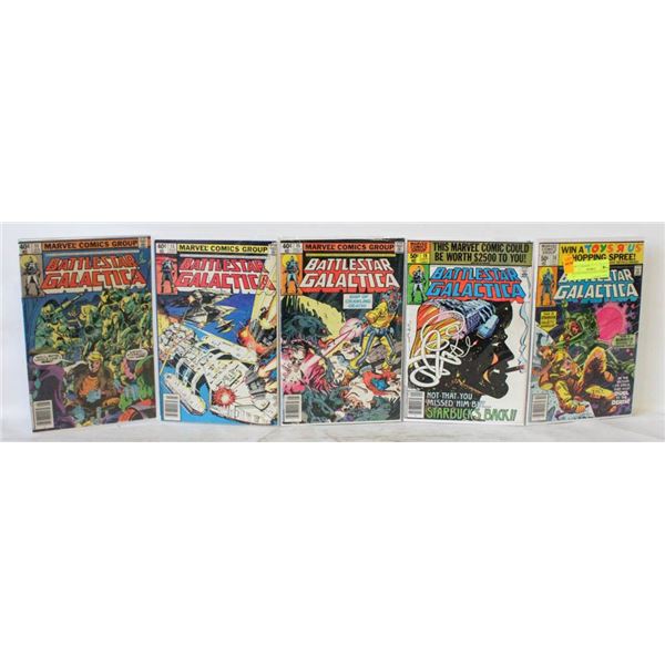 BATTLESTAR GALACTICA COMICS X5