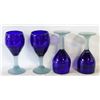 Image 1 : SET OF MEXICAN BLOWN GLASSES