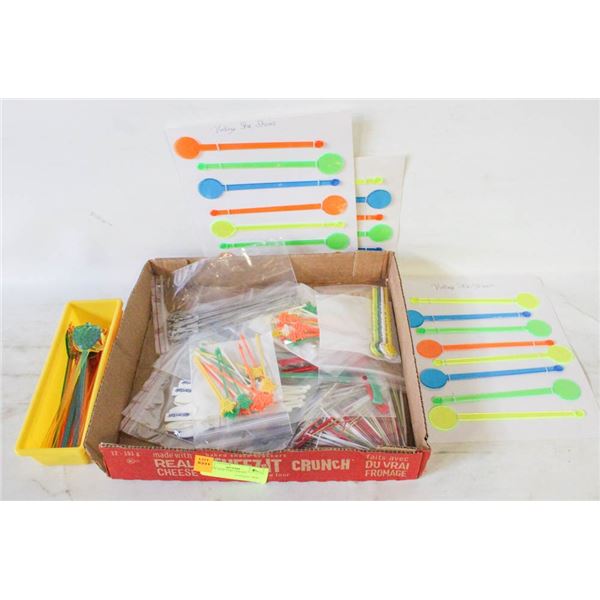 FLAT OF BAR STIR STICKS