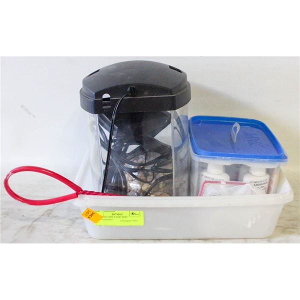 STARTER FISH TANK AND ACCESSORIES