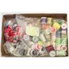 Image 1 : FLAT OF SEWING SUPPLIES AND THREAD