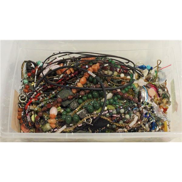 TOTE OF ASSORTED JEWELRY