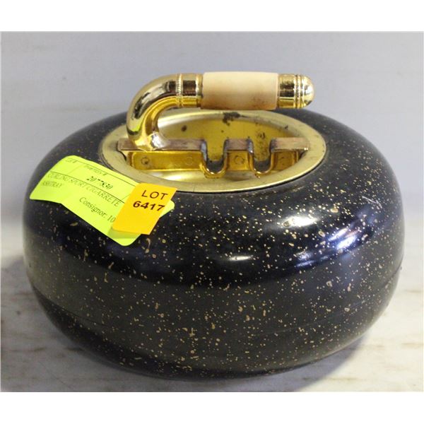 CURLING SPORT CIGARRETE ASHTRAY