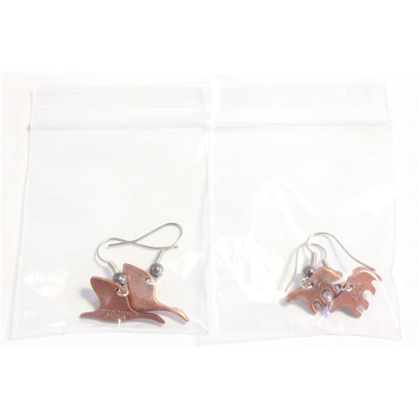 2 SETS OF COPPER NATIVE EARRINGS