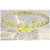 Image 1 : YELLOW CRYSTAL BOWL