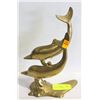 Image 1 : LARGE DOLPHIN BRASS