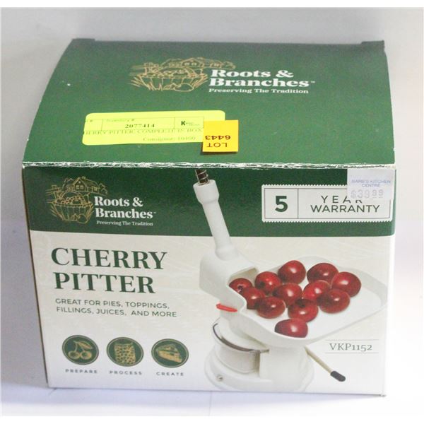 CHERRY PITTER, COMPLETE IN BOX