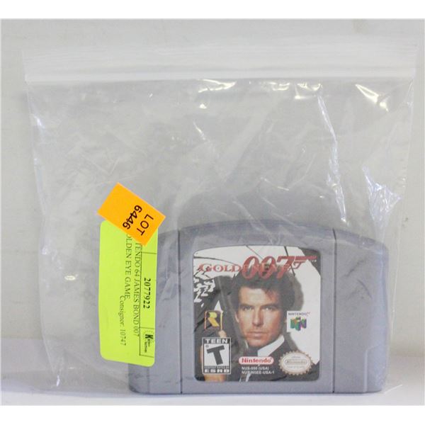 NINTENDO 64 JAMES BOND 007 GOLDEN EYE GAME