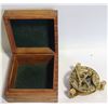 Image 1 : BRASS SUNDIAL COMPASS WITH BOX