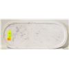 Image 1 : SOLID MARBLE TRAY/PLATTER 8" X 18"