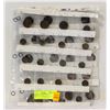 Image 1 : LOT OF COINS TWO SHEETS OF PENNIES (37) FROM