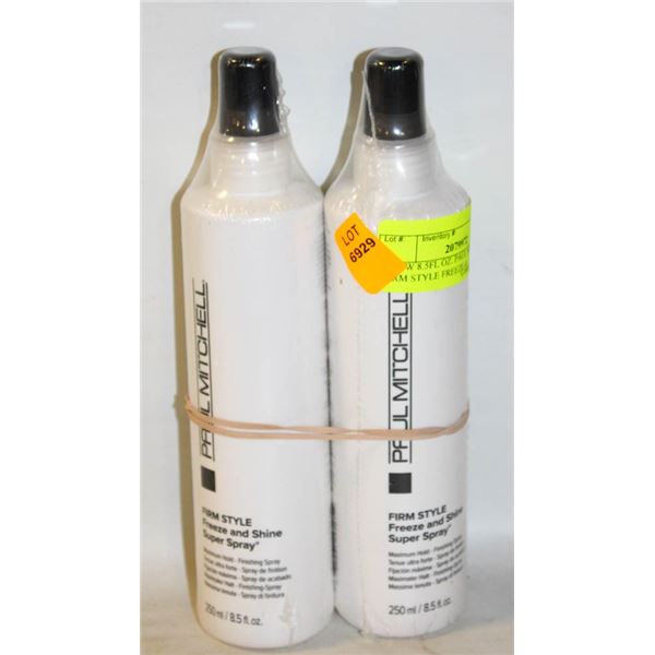 2 NEW 8.5FL OZ. PAUL MITCHELL FIRM STYLE FREEZE &