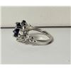 Image 2 : 7)  SILVER TONE WITH AMETHYST COLORED CZ
