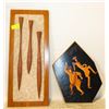 Image 1 : ART VINTAGE ISRAELI OLIVE WOOD WALL