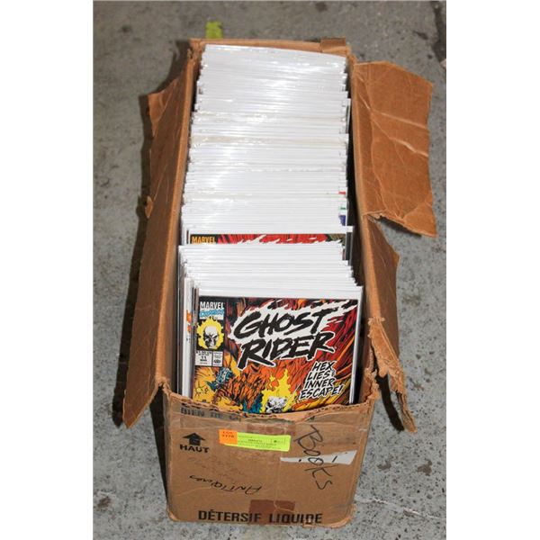 MEDIUM BOX OF GHOST RIDER COMICS BAGGED+BOARDED