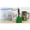 Image 1 : 6 SHOT GLASSES + GERMAN STEIN + EDMONTON ESKIMOS