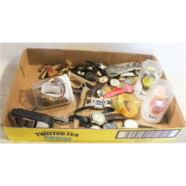 FLAT OF WATCHES AND PARTS