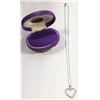 Image 1 : TESTED DIAMOND HEART PENDANT WITH STAMPED 925