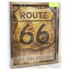 Image 1 : 11" X 17" FRAMED PHOTO ROUTE 66