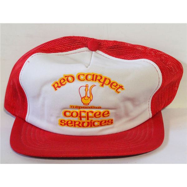 RED CARPET COFFEE SERVICES TRUCKER SNAP BACK CAP
