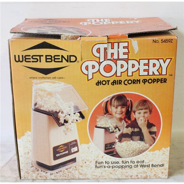 WESTBEND THE POPPERY HOT AIR CORN POPPER IN BOX