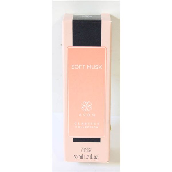 NEW SEALED AVON SOFT MUSK COLOGNE 50ML