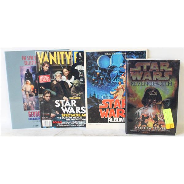 VINTAGE STAR WARS BOOKS AND MAGAZINE PLUS NOVEL