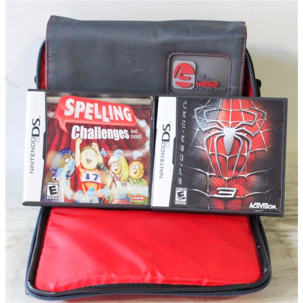 NINTENDO DS CASE AND GAMES