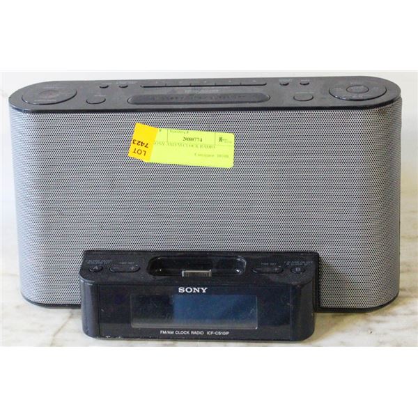 SONY AM/FM CLOCK RADIO