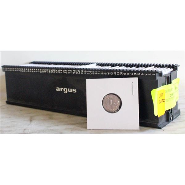 COINS IN SLOTTED CASE