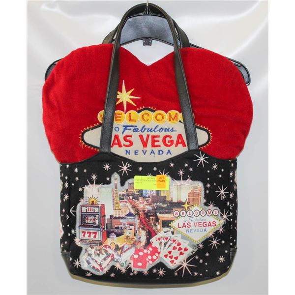 LAS VEGAS PURSE PLUS HEART PILLOW