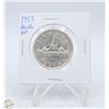 Image 1 : 1952 "DOUBLE HP" SILVER CANADA $1 DOLLAR COIN