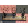 Image 1 : NEW 3 METAL WALL LIGHTS