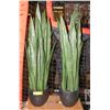 Image 2 : NEW 2PK ARTIFICIAL SNAKE PLANT POTTED FAUX