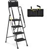 Image 1 : NEW HB TOWER 4 STEP LADDER WITH HANDRAILS AND