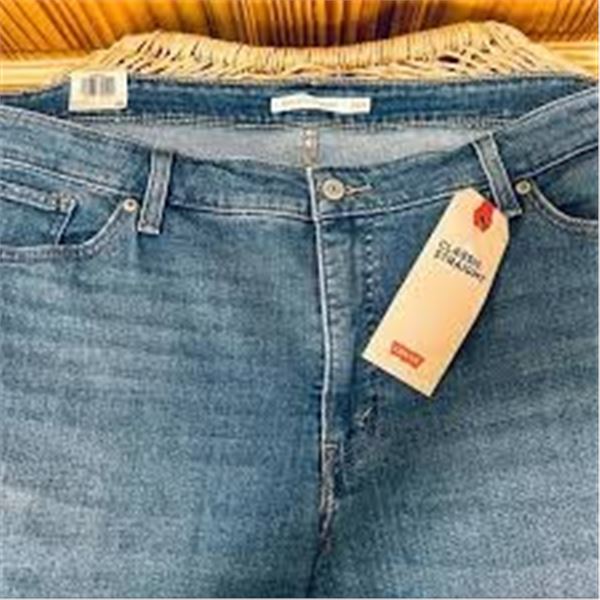 NEW LEVIS CLASSIC STRAIGHT MID RISE 24W l