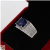 Image 2 : #2934-8 MM X 8 MM LAB CREATED BLUE