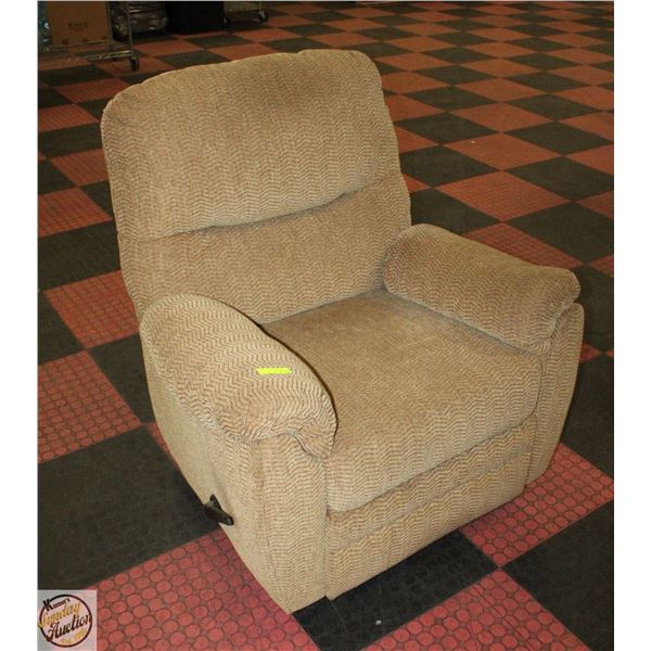 ROCKER/RECLINER FABRIC CHAIR