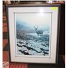 Image 2 : FRAMED WILDLIFE PRINT DEER BY J. HIEBERT 25"X29.5"