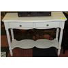 Image 1 : GREY/WHITE ENTRYWAY TABLE 40" X 15" X 31"