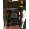 Image 1 : BLACK 2 TIER STAND WITH DRAWER 17" X 13" X 28"