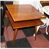 Image 1 : MCM TEAK 2 TIER TABLE 24" X 24" X 26"
