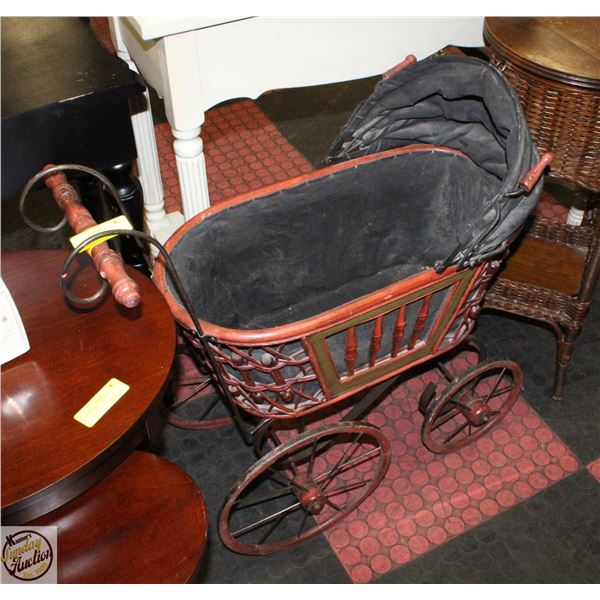 ANTIQUE DOLL PRAM